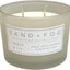 Sand + Fog Scented Candle - Amber & Fig – Additional Scents and Sizes – 100% Cotton Lead-Free Wick - Luxury Air Freshening Jar Candles - Perfect Home Decor – 12Oz