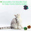 Mylar Crinkle Balls Cat Toys Interactive Crinkle Cat Toy Balls Independent Pet Kitten Cat Toys for Fat Cats Kittens Exercise, Soft and Right Size (6 Pack)