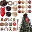32 Pcs Western Christmas Ornaments Cowboy Tree Decorations Rustic Set