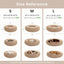 Love'S Cabin Calming Dog & Cat Bed, Cat Bed for Indoor Cats, Anti-Anxiety Donut round Bed, Fluffy Warming Pet Bed for Small Medium Dogs and Cats, Beige Taupe 20"/24"