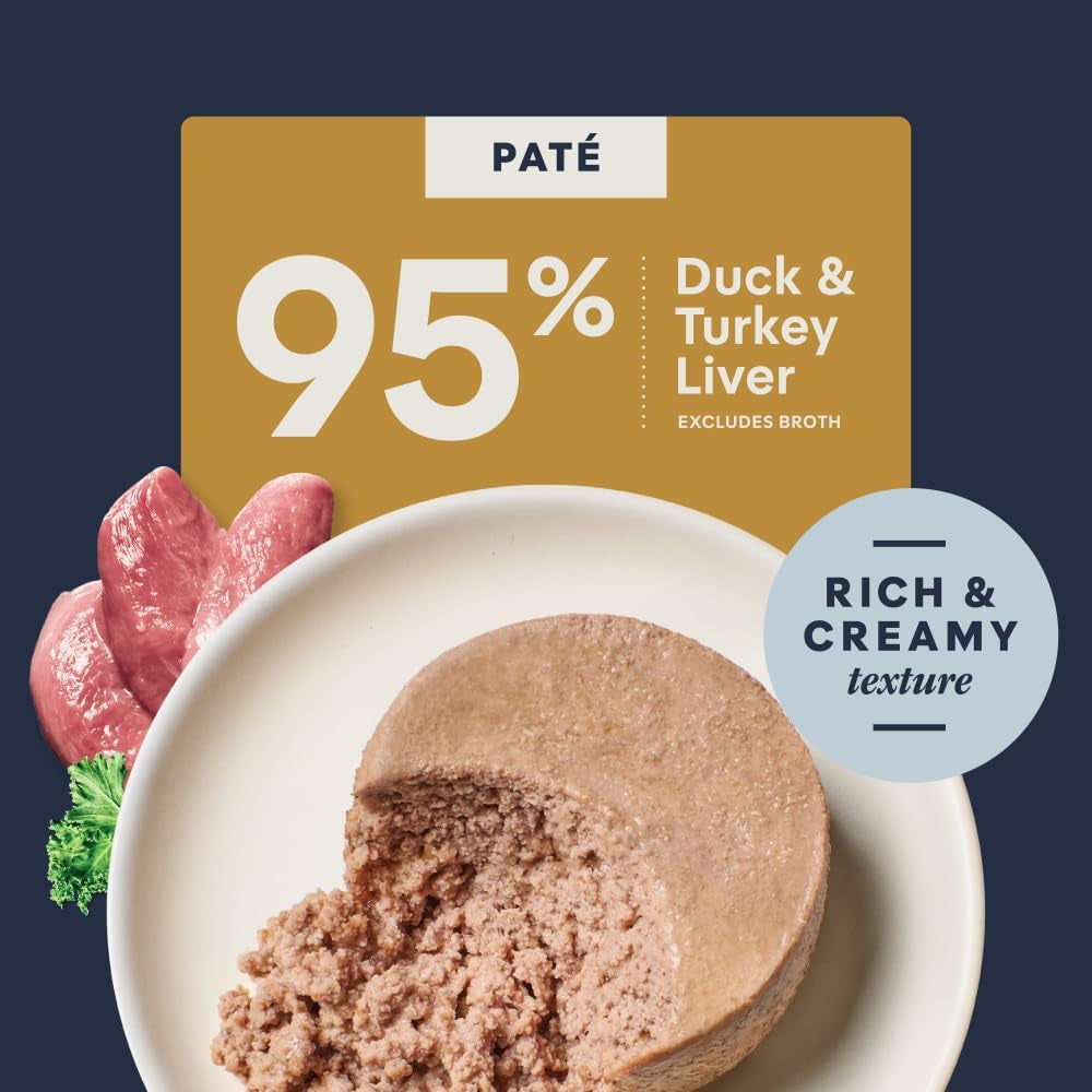 Instinct Pate Entrees, Wet Canned Cat Food, Grain-Free - Real Duck, 5.5 Oz. Cans (Pack of 12)