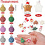 Skylety 36 Pcs Mini Christmas Ornaments, Glitter Balls