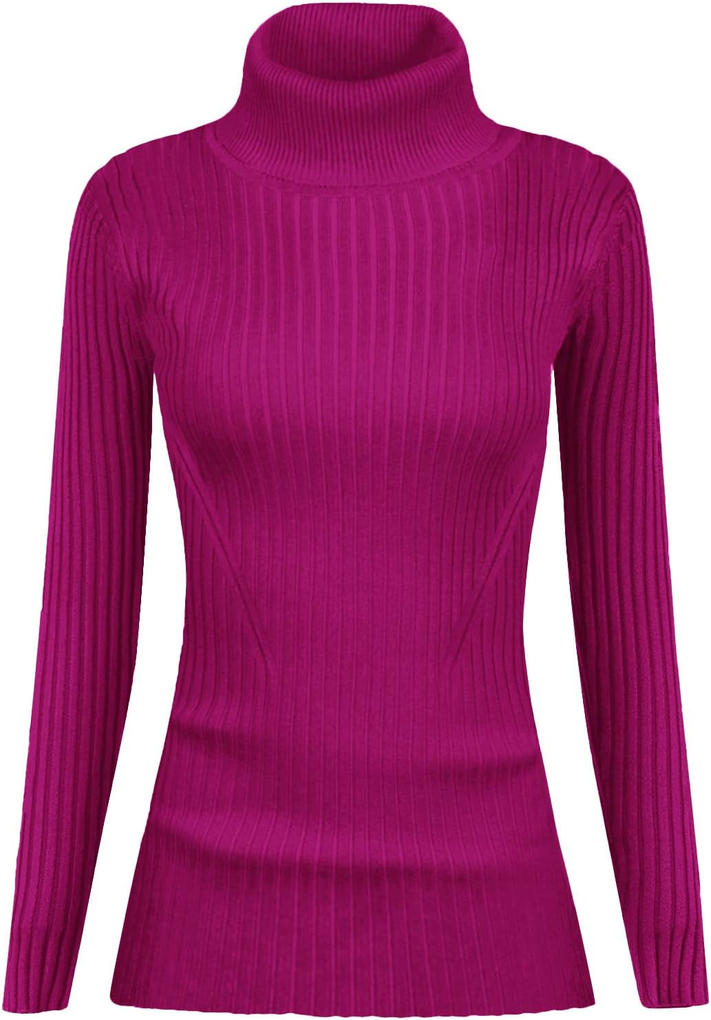 V28 Turtleneck Ribbed Sweaters for Women Cute Sexy Knitted Warm Fitted Sweater