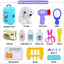 GLUAAE Toys for Kids Dog Grooming Doctor Kit Toys, Pet Care Play Set Pretend Puppy Dog Carrier, Pet Grooming Toy with Sturdy Gift Case for Toddler Boys and Girls
