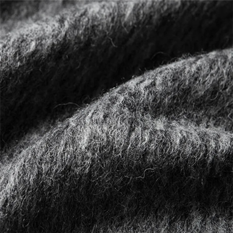 High Quality Woolen Coats Men Autumn Winter Long Hooded Wool Trench Coats Male Thick Warm Solid Business Casual Outwear Coat Man