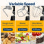 VIVOHOME 9 in 1 Multifunctional Stand Mixer with Fermentation, 6 Speed 7.5 Quart Kitchen Electric Food Mixer with Timer, Meat Grinder, Juice Blender, Vegetable Slicer, Pasta and Cookie Maker, Black