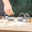 Ineibo Fluted Edge Biscuit Cutter Set - round Circle Scone, Pastry, and Dough Cutters for Baking, Dumpling Skin, and Fondant