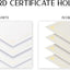 Better Office Products 25 Pack White Certificate Holders, Diploma Holders, Document Covers with Gold Foil Border, for Letter Size Paper, 25 Count, White