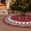 Christmas Tree Skirt 48 Inch Red Traditional Christmas Tree Decorations