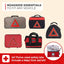 Thrive Emergency Car Kits for Vehicles - Roadside Emergency Car Kit (104 Pieces) - Car Kits for Emergency - Roadside Car Kit with Jumper Cables and Mini First Aid Kit - Gray Bag