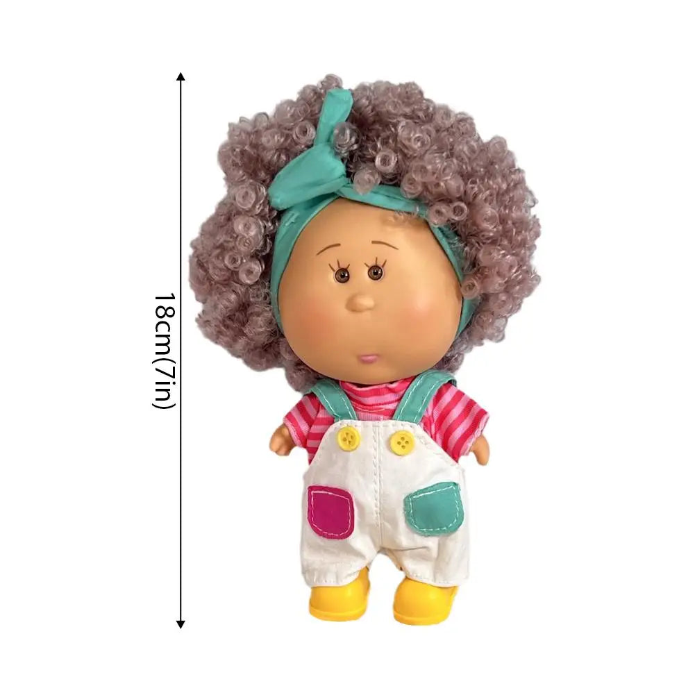 Cute Spanish Potato Doll Mia 18Cm Vinyl Head Soft Plush Body for Girls Boys Birthday Surprise Christmas Gift Toy