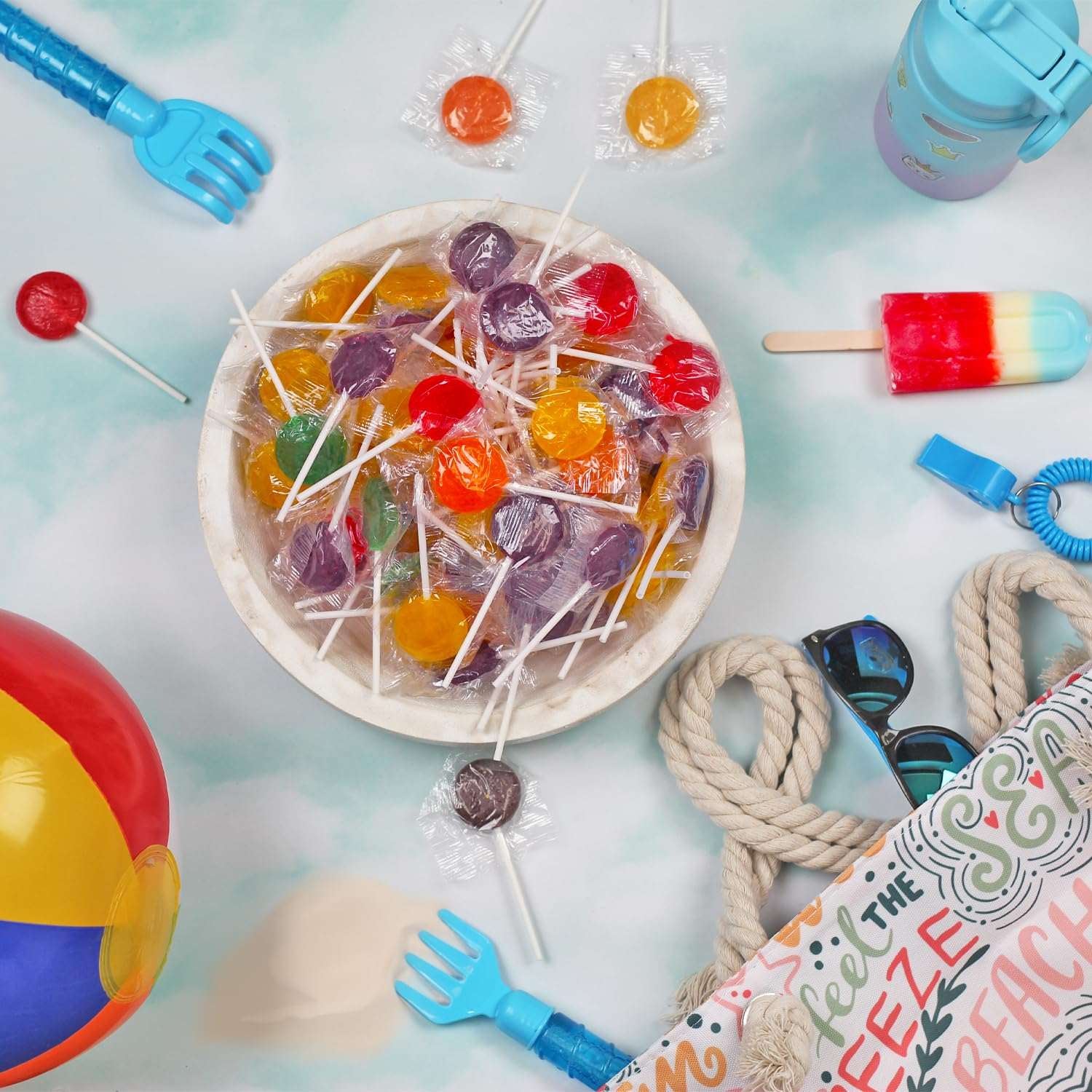 Bulk Lollipops & Candy Mix 5 Lbs Assorted Fruit, Mint & Party