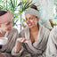 Whaline 4 Pack Spa Facial Headband, Pea Green, Pink, Beige, Light Gray | Makeup Hair Wrap, Adjustable Hair Band, Soft Towel Head Band, for Face Washing, Shower Sports Yoga