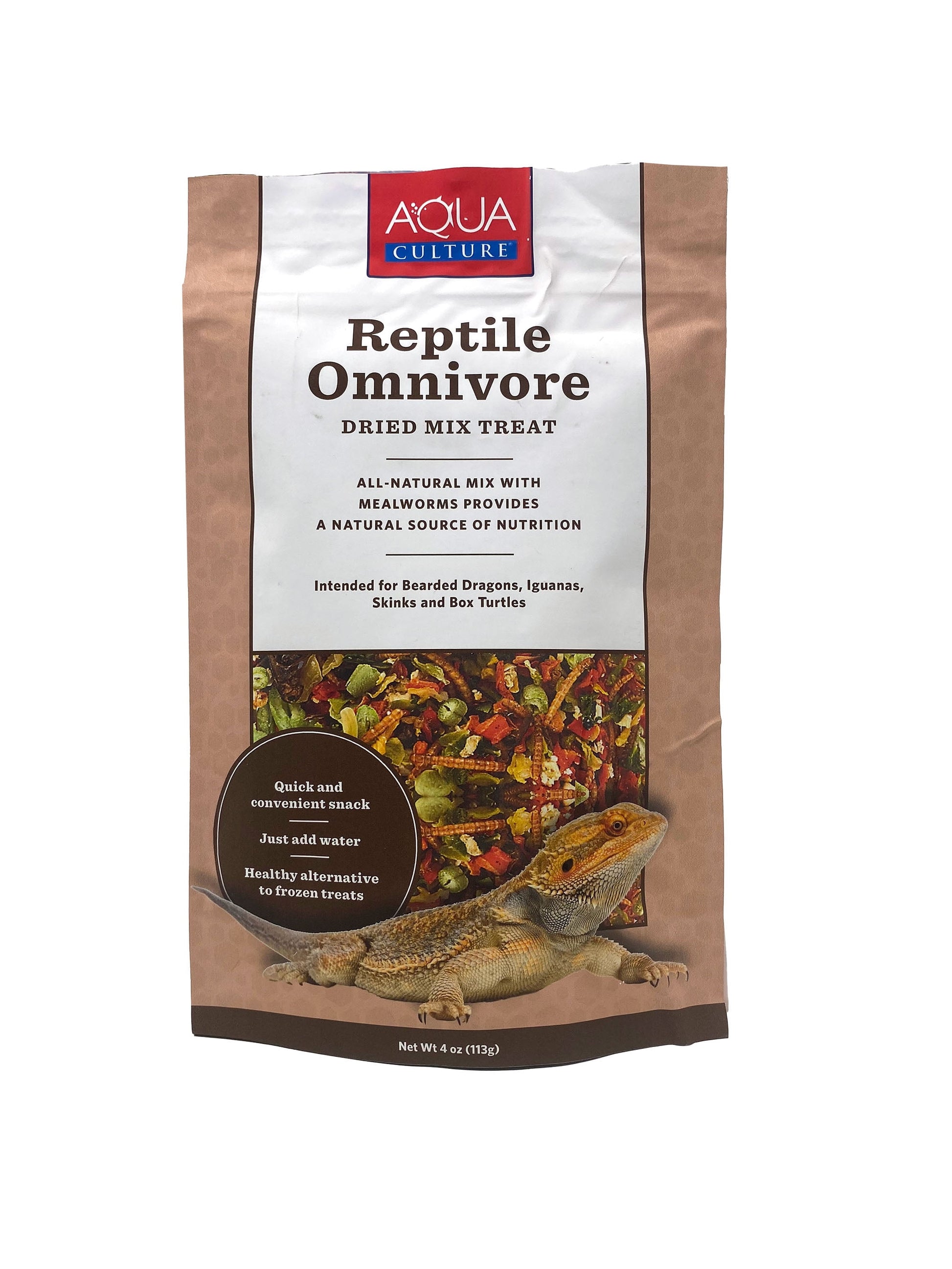 Aqua Culture Reptile Omnivore Dried Mix, 4 Oz