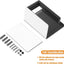 HITSLAM Toilet Paper Holder with Shelf, Stick on Matte Black Toilet Paper Roll Holder, Self Adhesive or Wall-Mount with Screws for Bathroom,Washroom