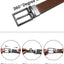 Maikun Belts for Men Reversible Leather Belt Dress Casual Men Belts One Belt Reverse for 2 Sides