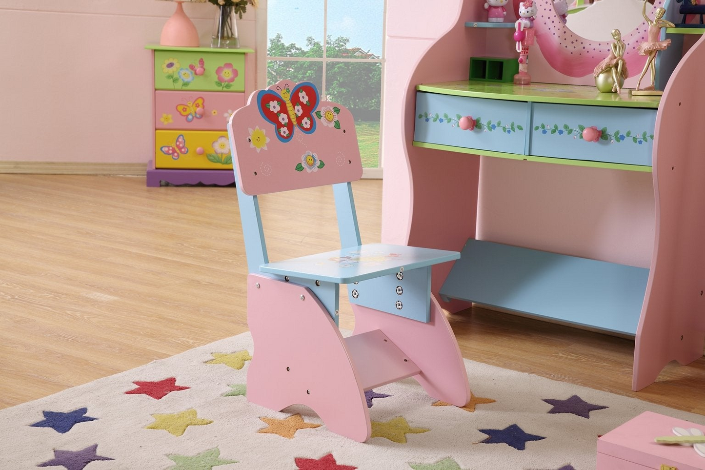 Kids Dressing Table - Modern Dressing Table with Chair