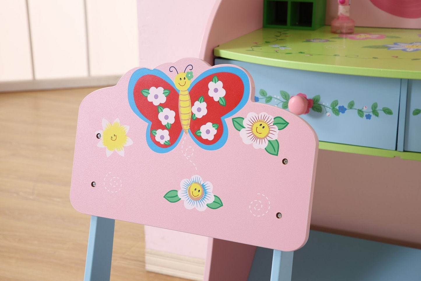 Kids Dressing Table - Modern Dressing Table with Chair