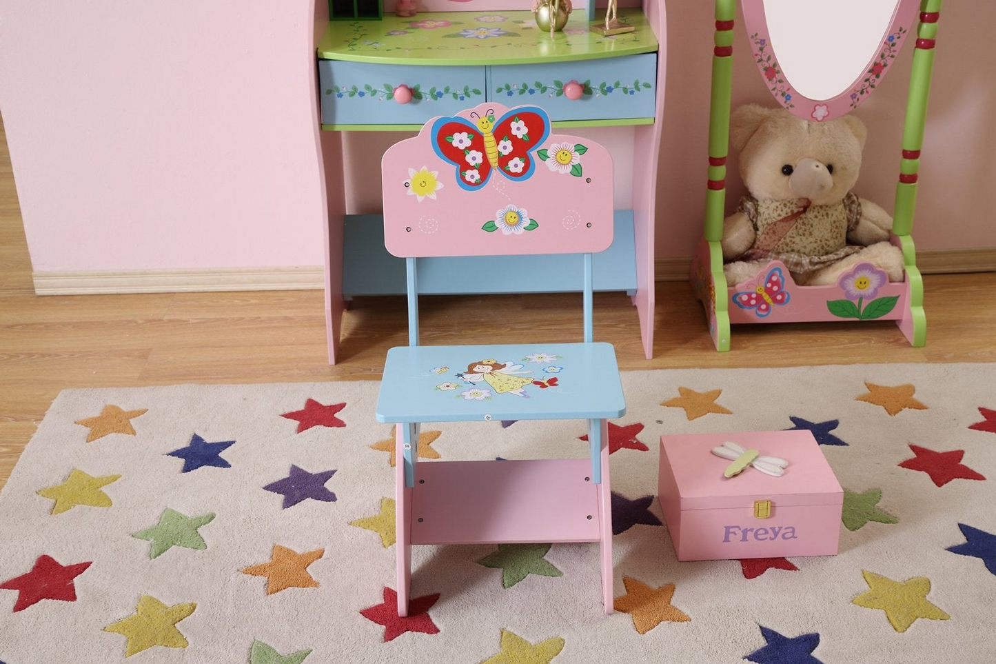 Kids Dressing Table - Modern Dressing Table with Chair