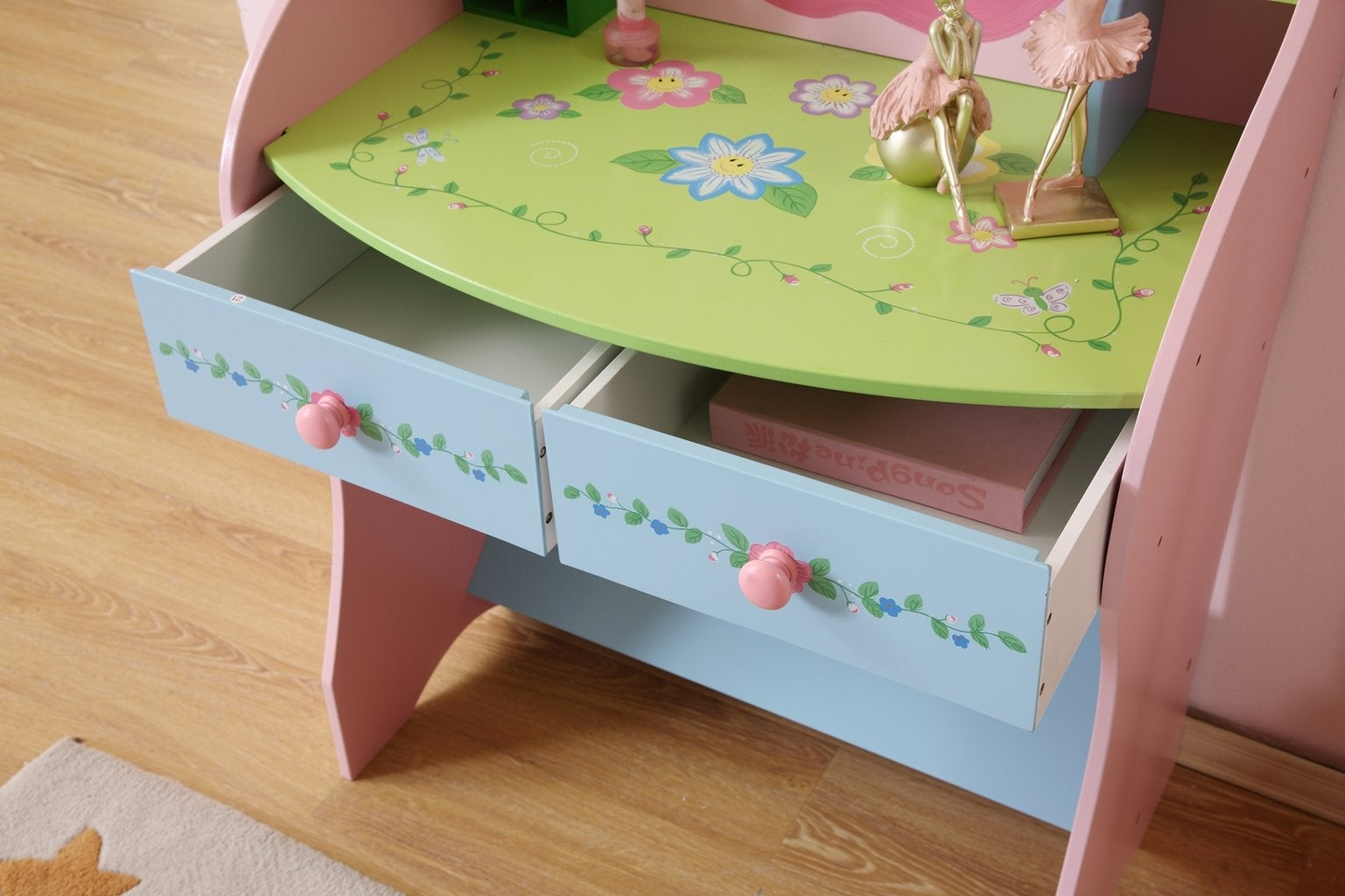 Kids Dressing Table - Modern Dressing Table with Chair