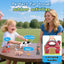 QIAHO Farm Animal Toys Take along Barn Playset for Toddlers with 10 Realistic Animal Figurines, Pretend Play Educational Gift