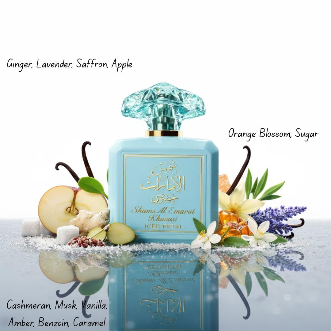 Ard Al Zaafaran Shams Al Emarat Khususi Glaze & Glow & Iced Petal Eau De Parfum Spray 100Ml (3.4 Oz)