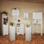 Riverridge Ashland 2-Door Bathroom Medicine Cabinet Wall Storage with Towel Bar - White
