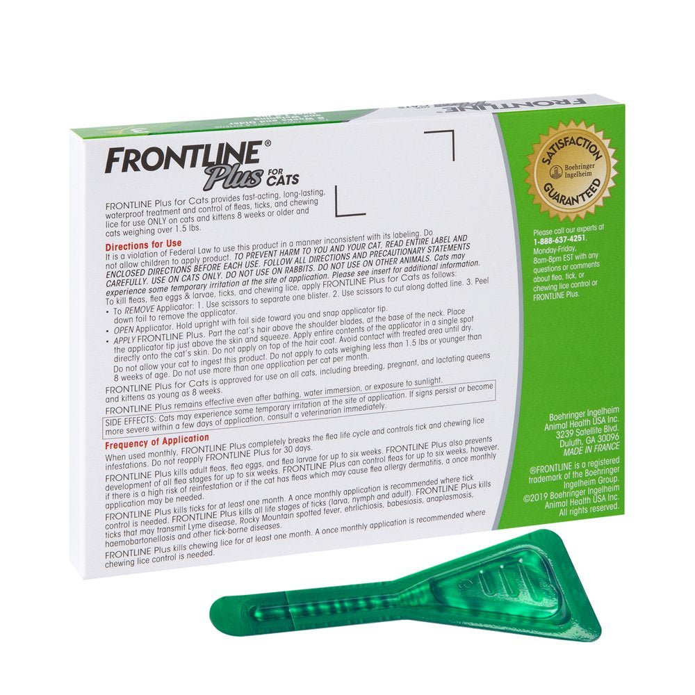 FRONTLINE® plus for Cats and Kittens Flea and Tick Treatment, 3 CT