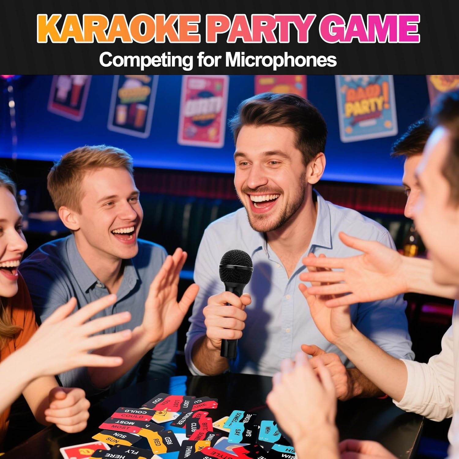 Mity Rain Music Party Games, Fast-Paced Trivia Card Games for 2-10 Players | Fun Family Games & Adult Card Games with Lyrics Challengeperfect for Game Night & Music Lovers