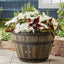 Better Homes & Gardens 20" X 20" X 13" Brown Resin Whiskey Barrel Planter