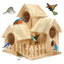 Bird House,Bird House for Outside,Wooden Bird Houses for outside Hanging,Birdhouse Outdoor Nesting Box for Wild Bird Viewing (Copy)