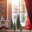 Small Christmas Tree,Mini Christmas Tree, Mini Pine Tree, Bottle Brush Fake Trees with Wooden Base for Tabletop Decorative (Plant Green)