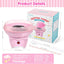 Cotton Candy Machine, Mini Cotton Candy Maker for Kids, Pink Vintage Candy Maker for Christmas Gift, Home, Birthday Family Party, Includes 20 Cotton Candy Sticks & Sugar Scoop