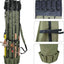 SILANON Fishing Rod Bag Pole Holder, Portable Fishing Rod Case Carrier Canvas Pole Storage Bag Travel Carry Case Waterproof Fishing Tackle Gear Organizer