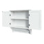 Riverridge Ashland 2-Door Bathroom Medicine Cabinet Wall Storage with Towel Bar - White