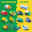 JOYFY 25 Pcs Kids Toy Cars Bulk, Pull Back Cars and Trucks Play Vehicles Set, Mini Excavator Party Favors Birthday Gift for Boys and Girls