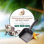 Cat Litter Scoop,Kitty Pet Shovel Scoop Reptile Terrarium Bedding Litter Cleaner Scoop for Cat Tortoise Snake,Hole:2.5Mm Suitable for Very Fine Cat Litter