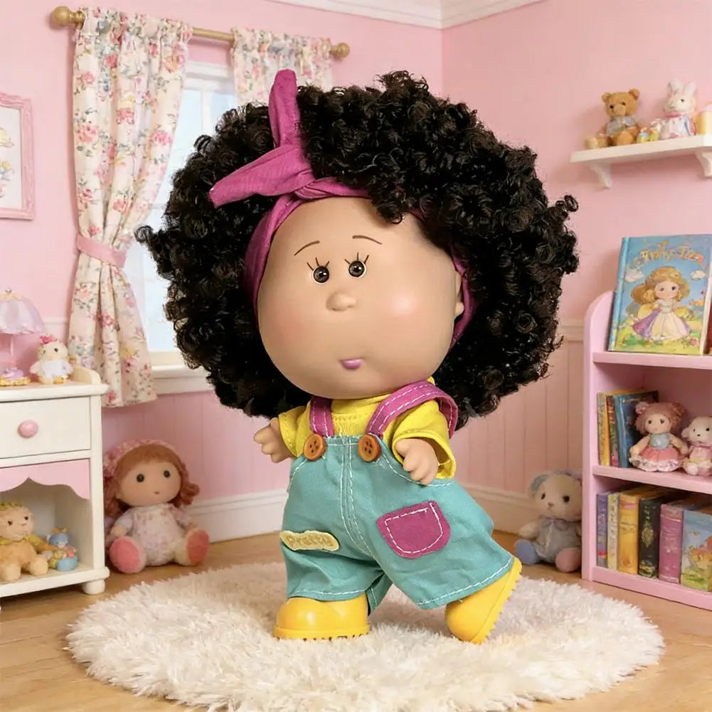 Cute Spanish Potato Doll Mia 18Cm Vinyl Head Soft Plush Body for Girls Boys Birthday Surprise Christmas Gift Toy