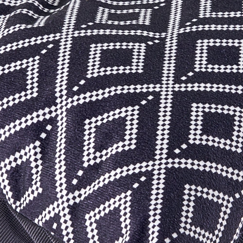 Vibrant Life Tufted Pillow Dog Pet Bed, Medium, Black, 27" X 36"