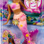 Mermaid Toy Dolls with Surprise Magic Blooming Flowers Feature, Ombre Tails, Pearl Headband Accessory & Long Brown Hair with Purple Highlights