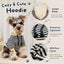 Matching Dog and Owner Clothes - Mom Dad Dog Sweatshirt Hoodie Separately Sold, Striped Sweaters for Small Dogs Cats,Cat Birthday Christmas Outfits (Large, Pet-Black)