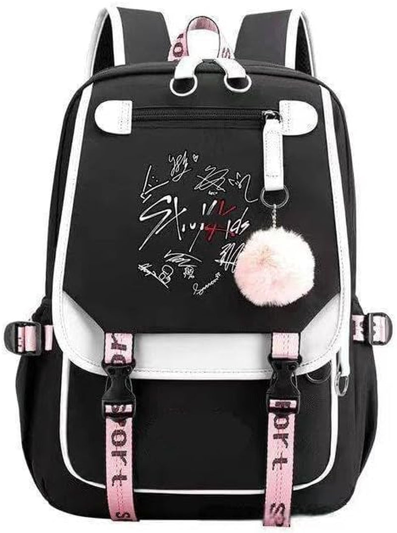 Stray Backpack Merch, Fans Book Bag Casual Backpack (Black4)