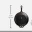 Lodge 5 Quart Pre-Seasoned Cast Iron Deep Skillet with Lid - Signature Teardrop Handle & Assist Handle - Use in the Oven, on the Stove or Grill, or over a Campfire - Use to Sear, Sauté, Bake, Broil, Braise, Fry, or Grill - Black