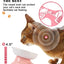 Y YHY Ceramic Slow Feeder Cat Bowl, Elevated Cat Bowl Tilted Design Slow Feeder for Dog and Cat for Dry and Wet Food, Pink