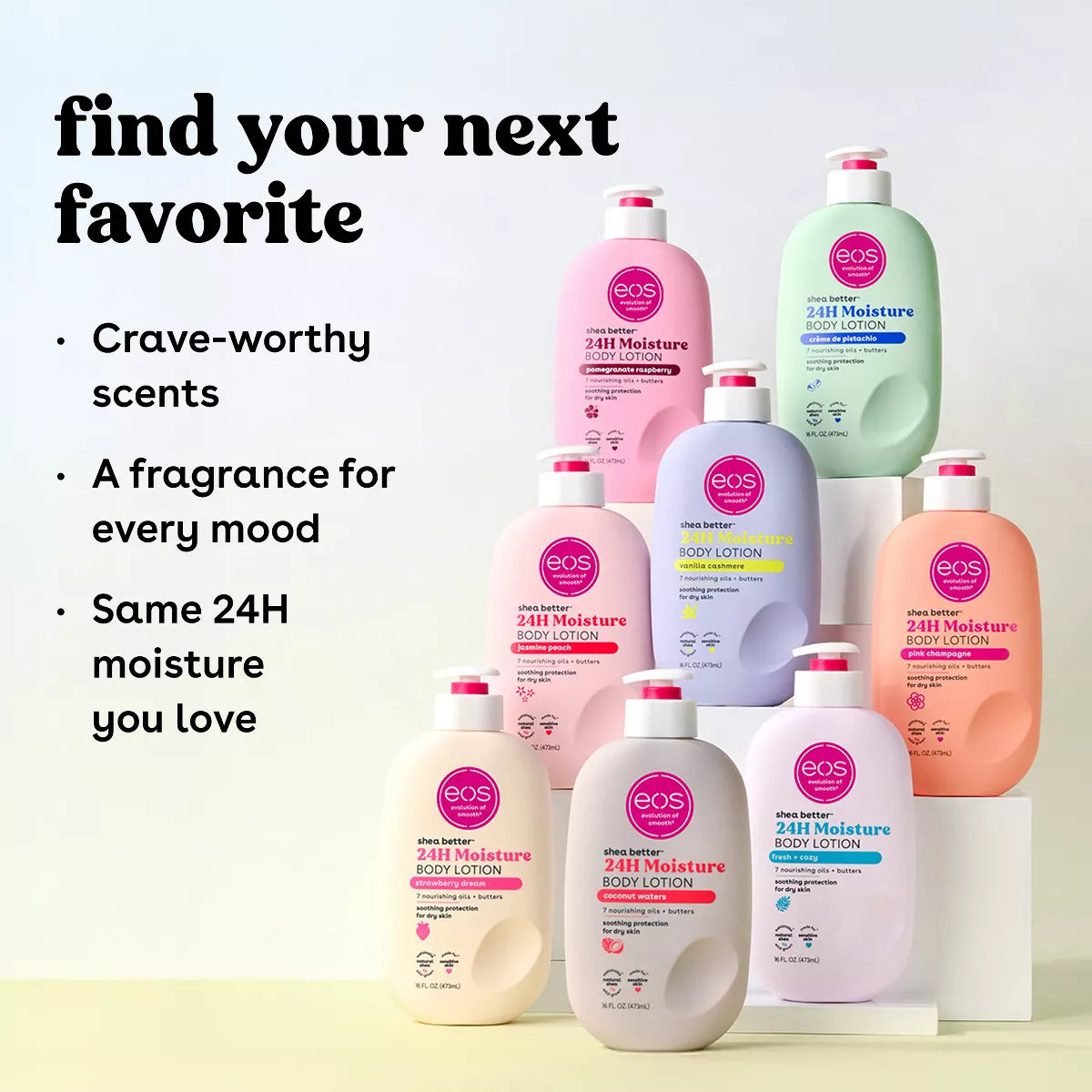 Eos Shea Better 24H Moisture Body Lotion - Coconut Waters - 16 Fl Oz: Hypoallergenic, Paraben-Free, Whole Body