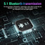 Wireless Bluetooth 5.1 Headphones over Ear LED Headset Stereo Noise Cancelling