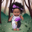 Ecore Fun 2 Pcs 8 Inch Black Baby Doll with Clothes and Accessories | African Washable Realistic Silicone Baby Dolls with Clothes and Hairband Pretend Play Age 3+