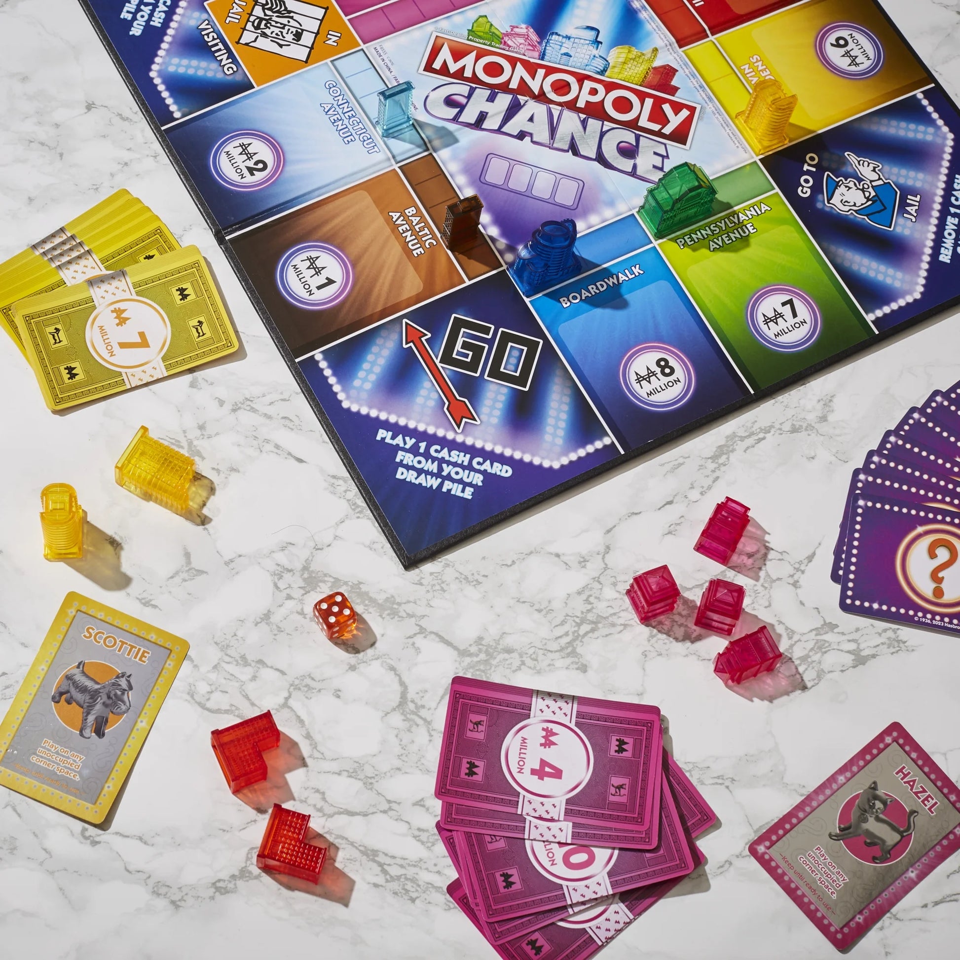 Monopoly Chance Board Game, Fast-Paced Monopoly Game, 20 Min. Average, Ages 8+