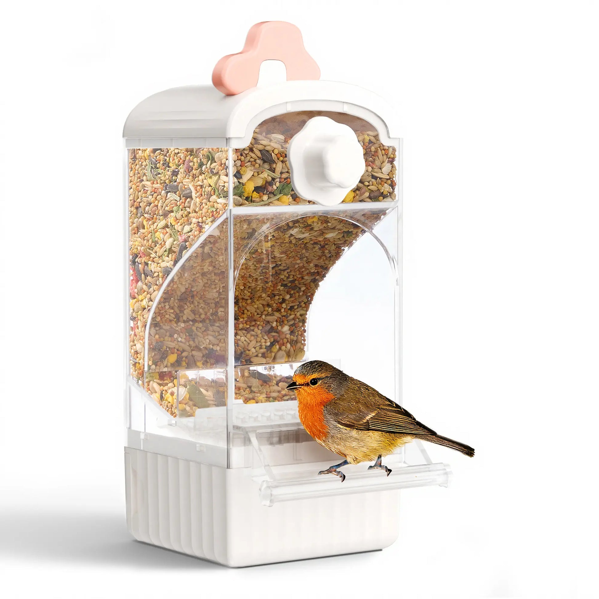 BUCATSTATE Parrot Feeder Large Capacity Anti-Spill Husk Separator Automatic Bird Food Box