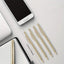 Slim Metallic Retractable Ballpoint Pens Slim Ballpoint Pens Black Ink Pens Metal Pens Set for Business Office